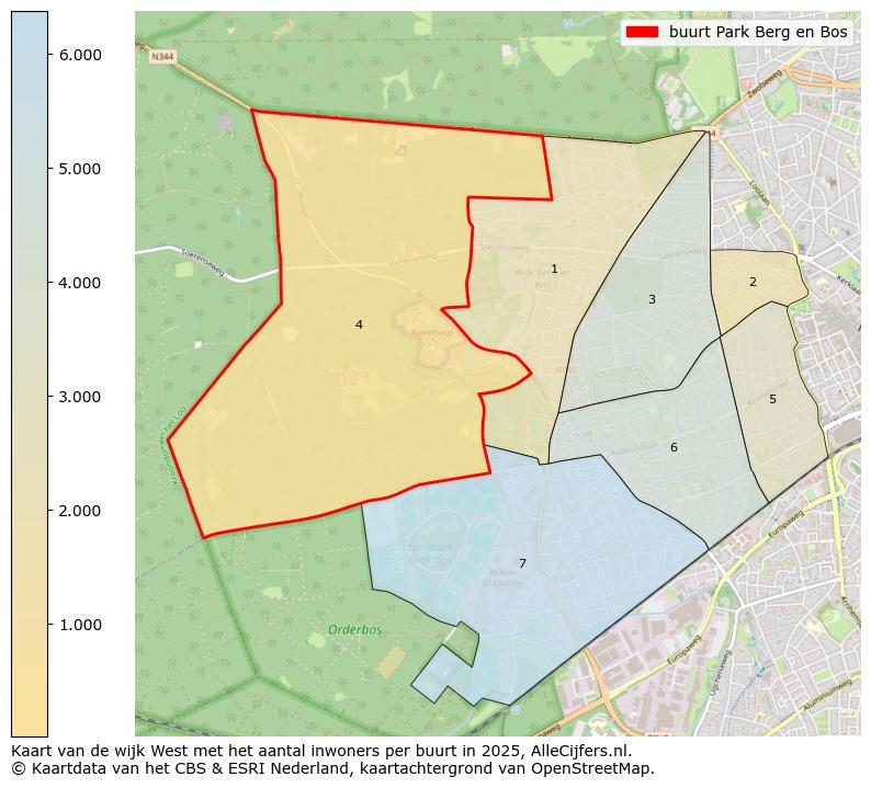 Afbeelding van de buurt Park Berg en Bos op de kaart.
