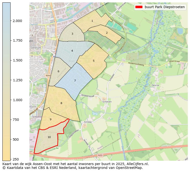 Afbeelding van de buurt Park Diepstroeten op de kaart.