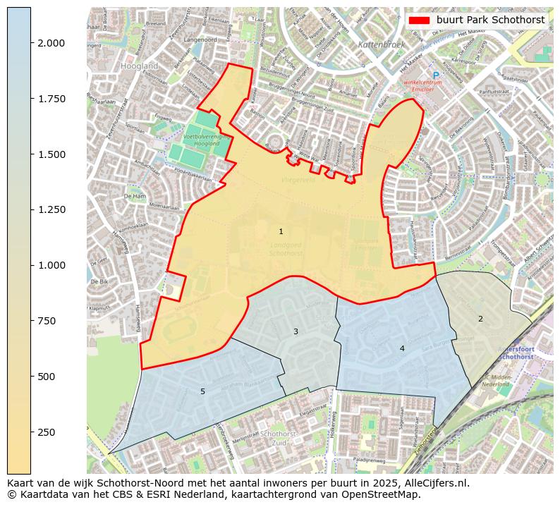 Afbeelding van de buurt Park Schothorst op de kaart.