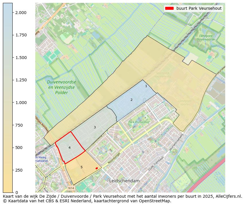 Afbeelding van de buurt Park Veursehout op de kaart.
