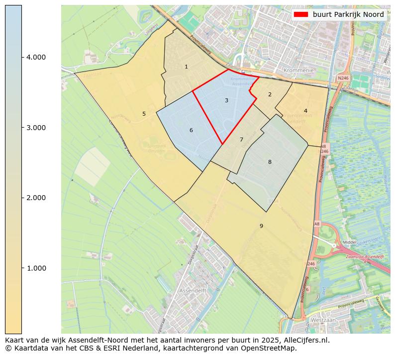 Afbeelding van de buurt Parkrijk Noord op de kaart.
