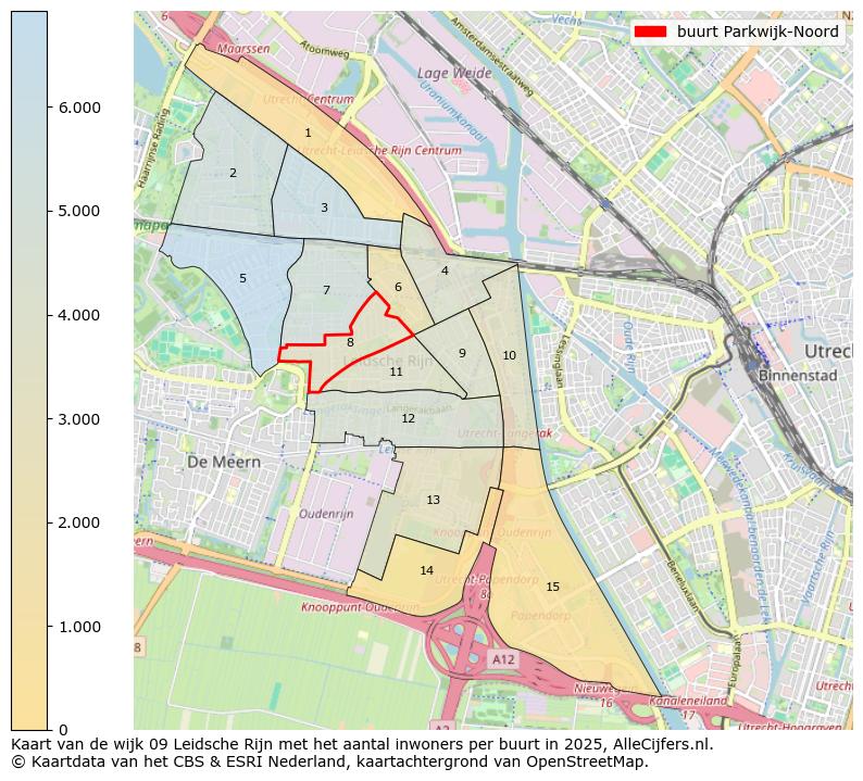 Afbeelding van de buurt Parkwijk-Noord op de kaart.