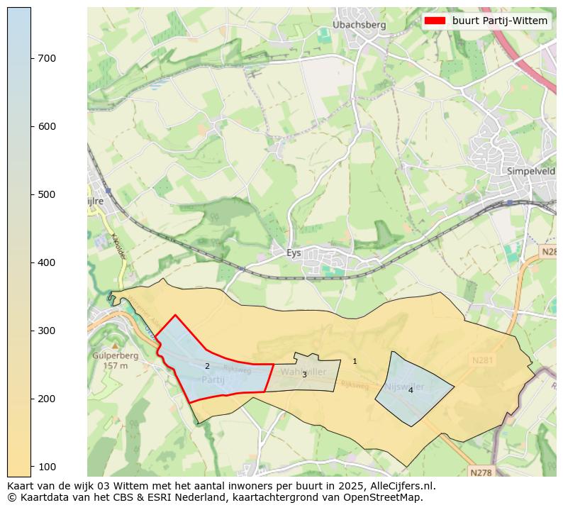 Afbeelding van de buurt Partij-Wittem op de kaart.