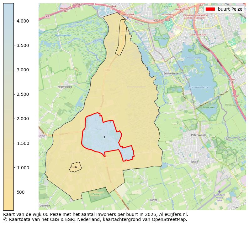 Afbeelding van de buurt Peize op de kaart.