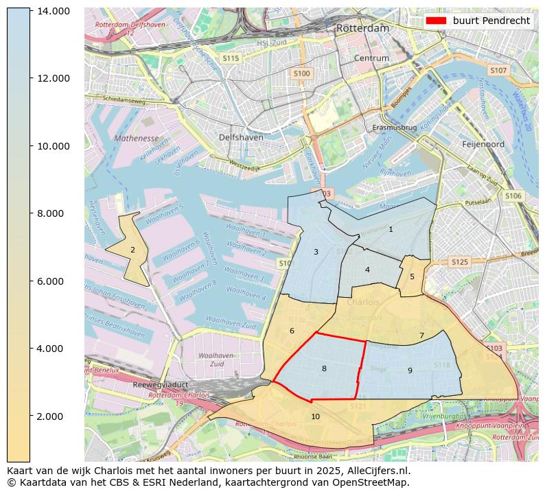 Afbeelding van de buurt Pendrecht op de kaart.