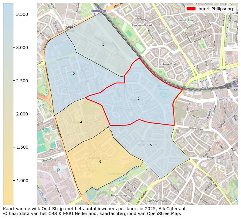 Afbeelding van de buurt Philipsdorp op de kaart.