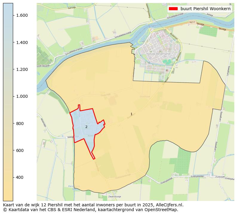 Afbeelding van de buurt Piershil Woonkern op de kaart.