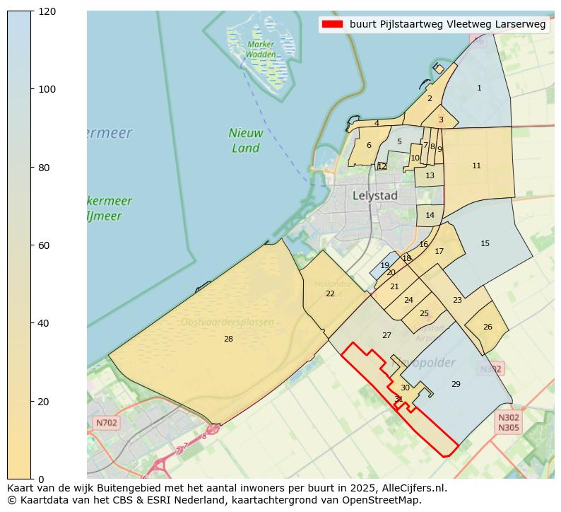 Afbeelding van de buurt Pijlstaartweg Vleetweg Larserweg op de kaart.