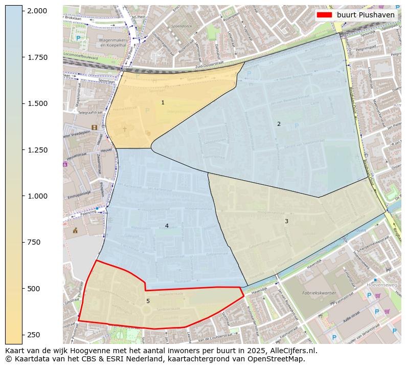 Afbeelding van de buurt Piushaven op de kaart.