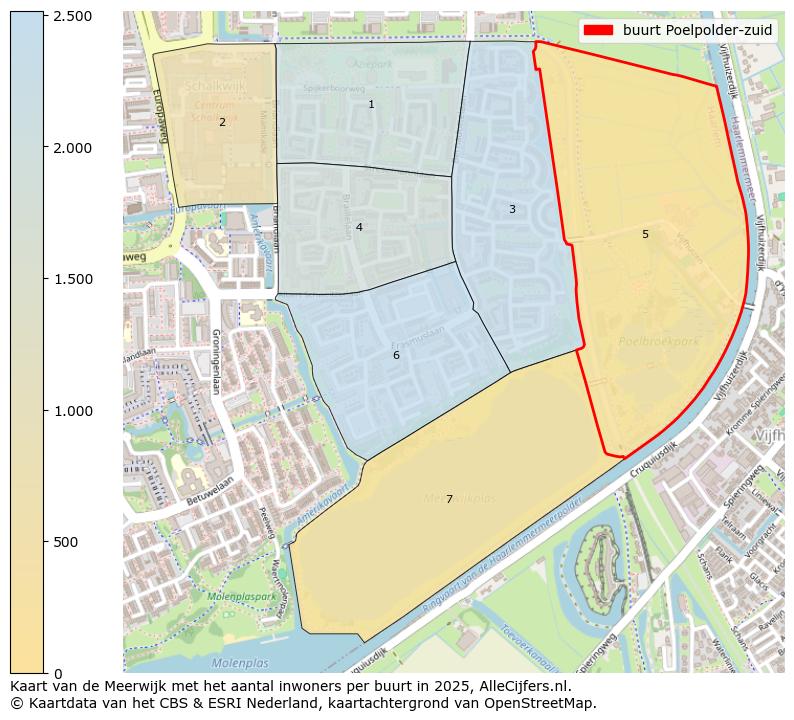 Afbeelding van de buurt Poelpolder-zuid op de kaart.