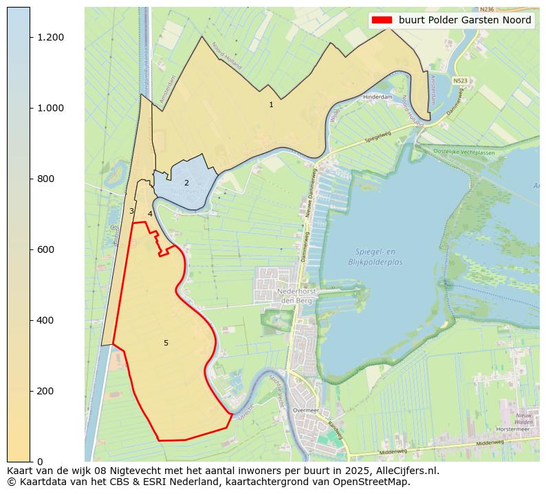 Afbeelding van de buurt Polder Garsten Noord op de kaart.