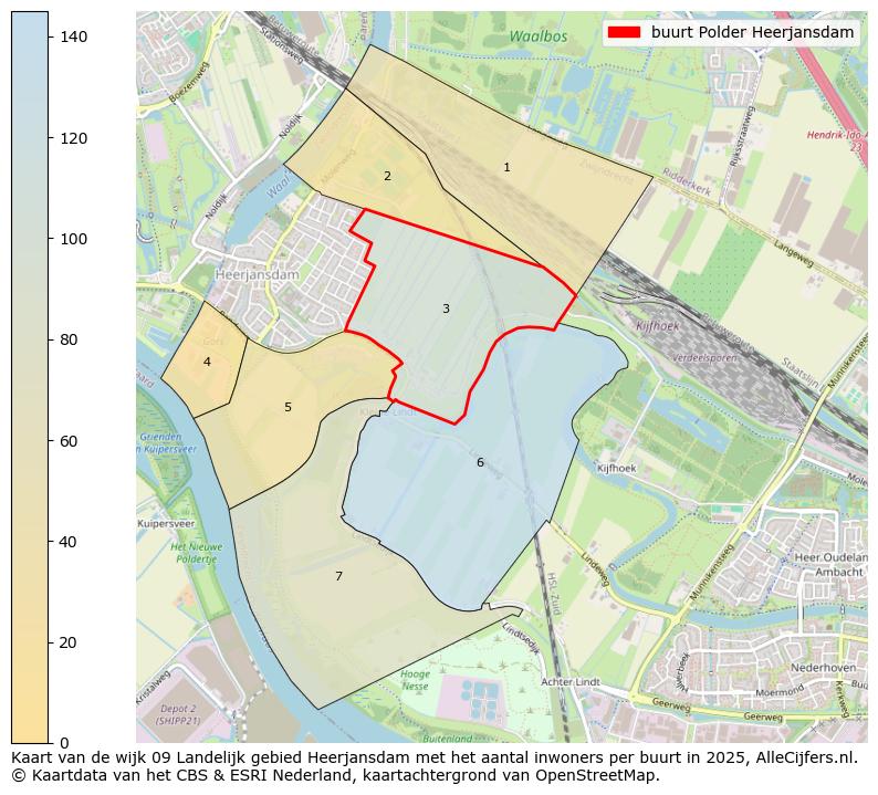 Afbeelding van de buurt Polder Heerjansdam op de kaart.