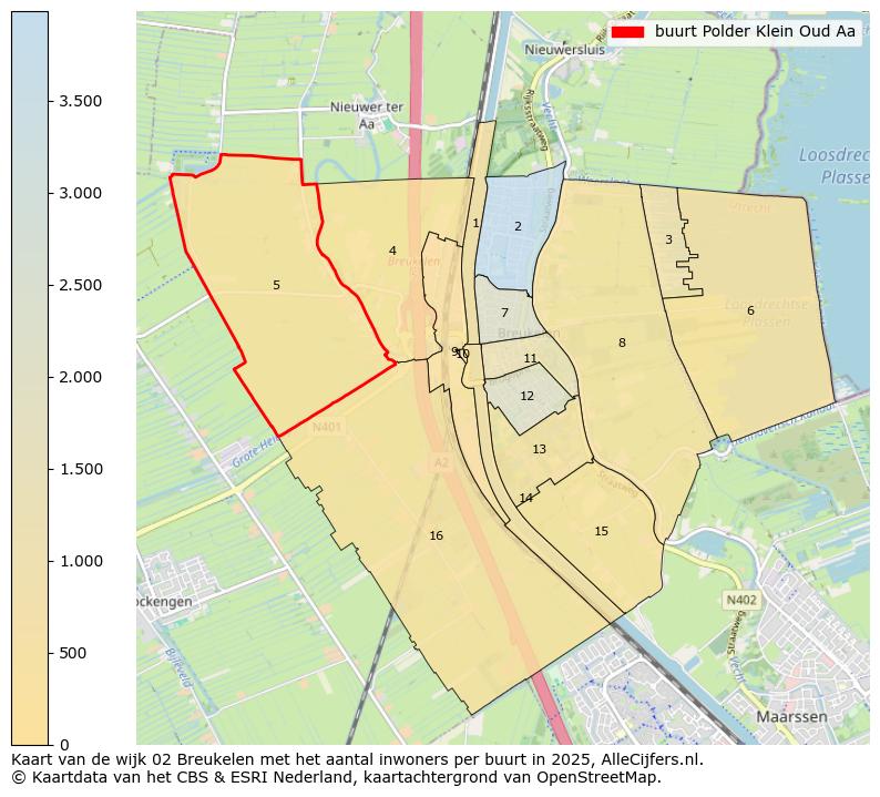 Afbeelding van de buurt Polder Klein Oud Aa op de kaart.