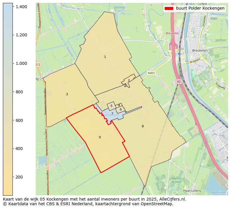 Afbeelding van de buurt Polder Kockengen op de kaart.