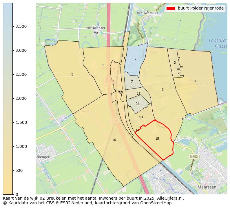 Afbeelding van de buurt Polder Nijenrode op de kaart.