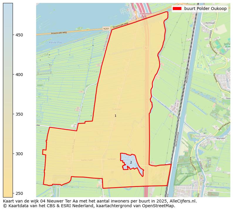 Afbeelding van de buurt Polder Oukoop op de kaart.