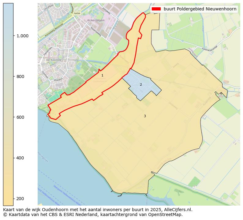 Afbeelding van de buurt Poldergebied Nieuwenhoorn op de kaart.