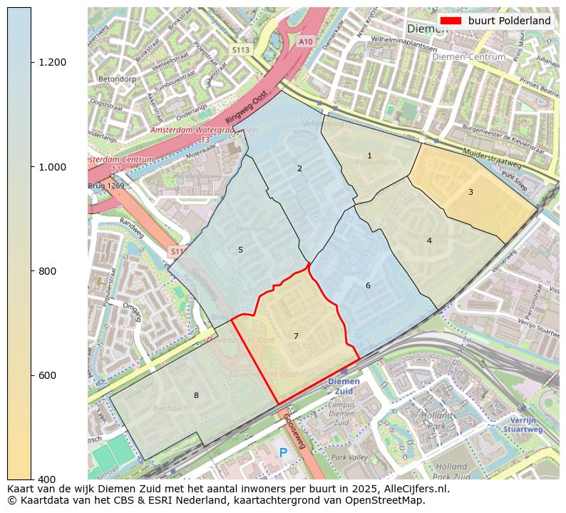 Afbeelding van de buurt Polderland op de kaart.