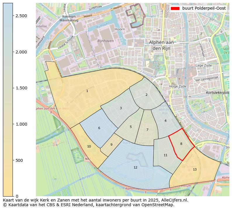 Afbeelding van de buurt Polderpeil-Oost op de kaart.