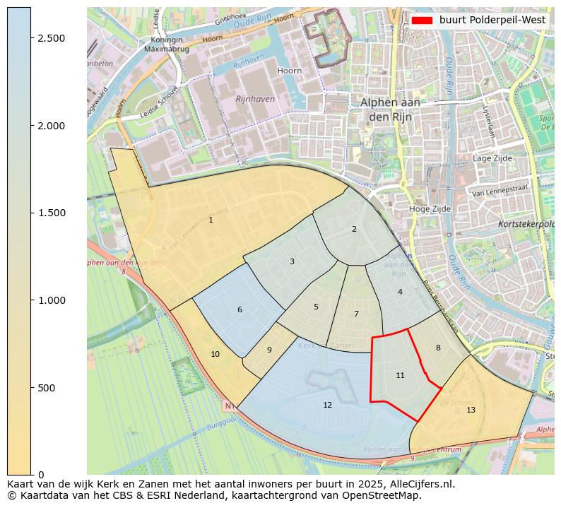 Afbeelding van de buurt Polderpeil-West op de kaart.