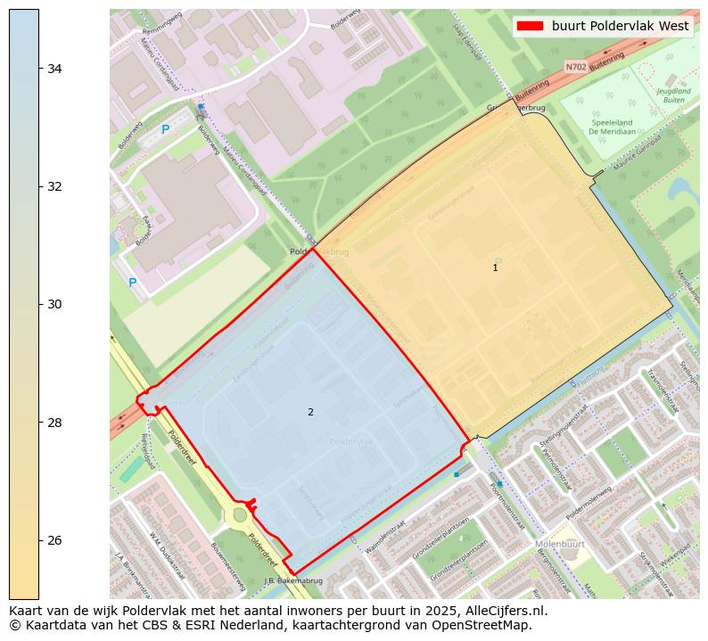 Afbeelding van de buurt Poldervlak West op de kaart.
