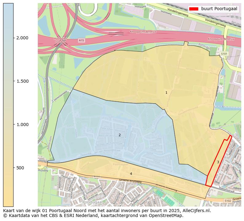 Afbeelding van de buurt Poortugaal op de kaart.