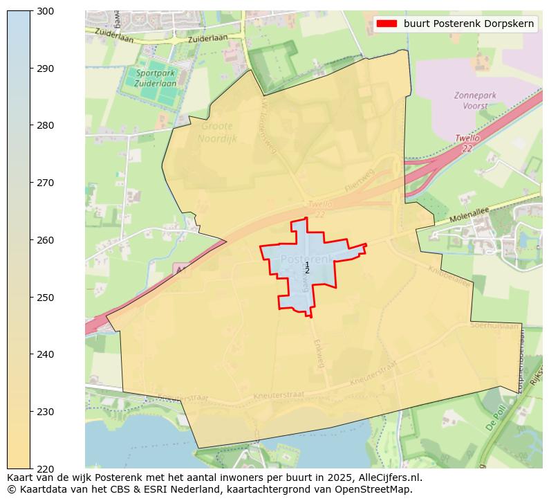 Afbeelding van de buurt Posterenk Dorpskern op de kaart.