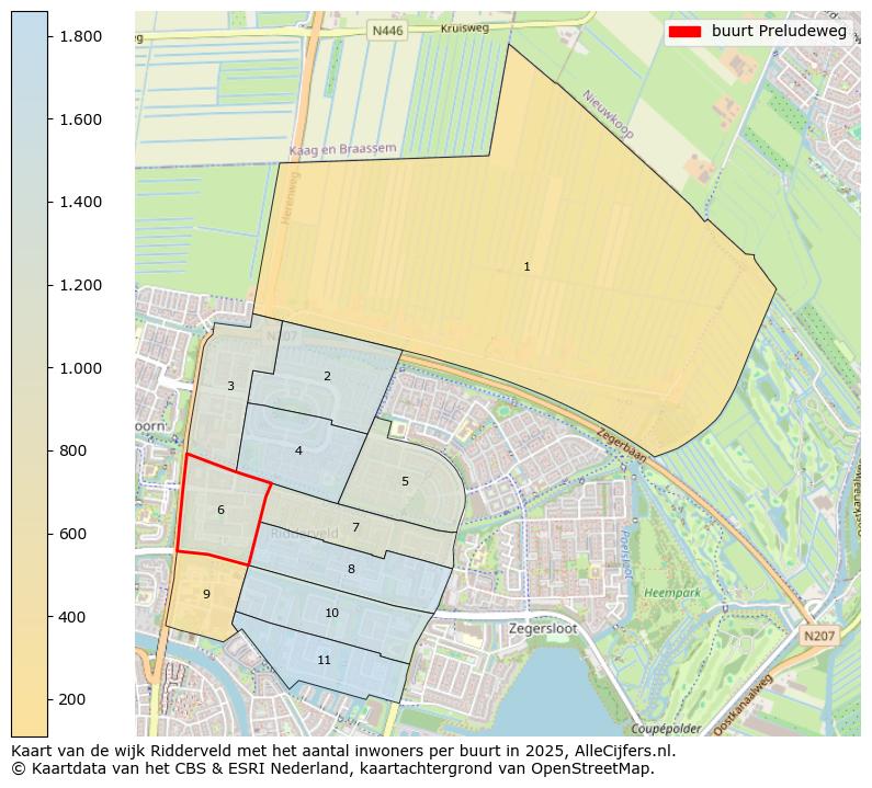 Afbeelding van de buurt Preludeweg op de kaart.