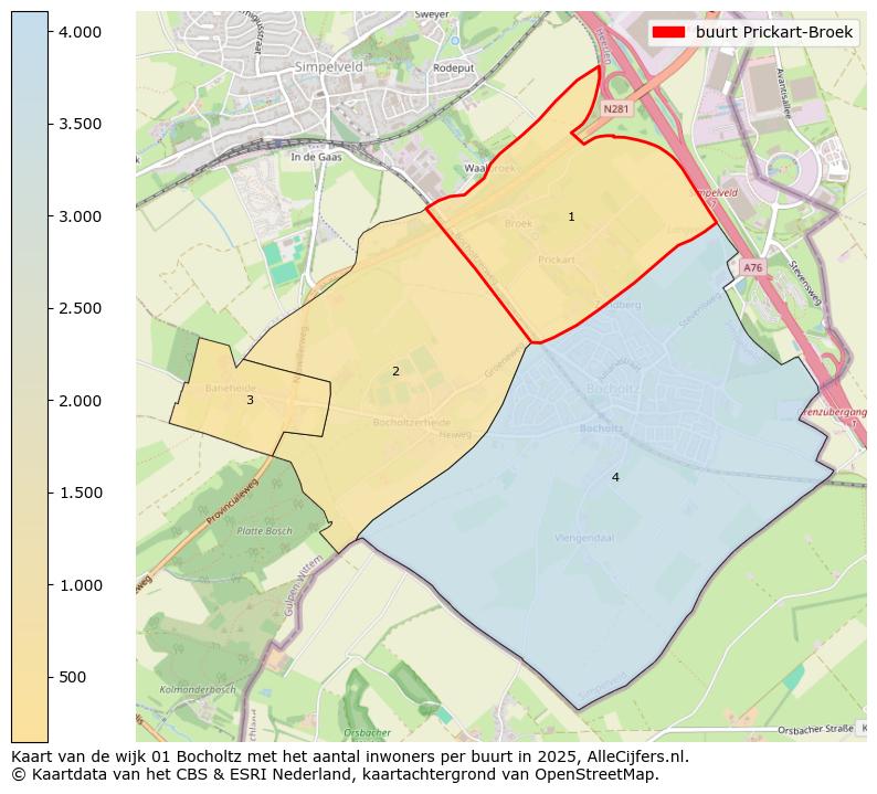 Afbeelding van de buurt Prickart-Broek op de kaart.
