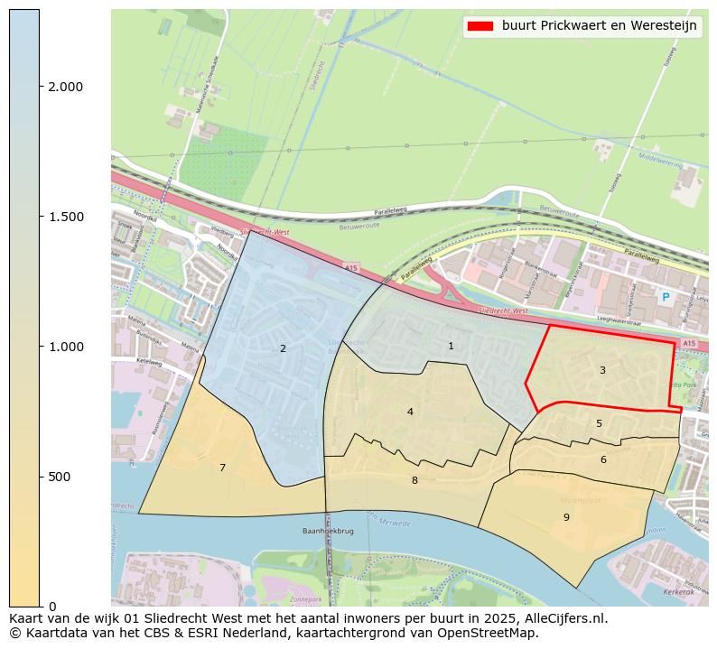 Afbeelding van de buurt Prickwaert en Weresteijn op de kaart.