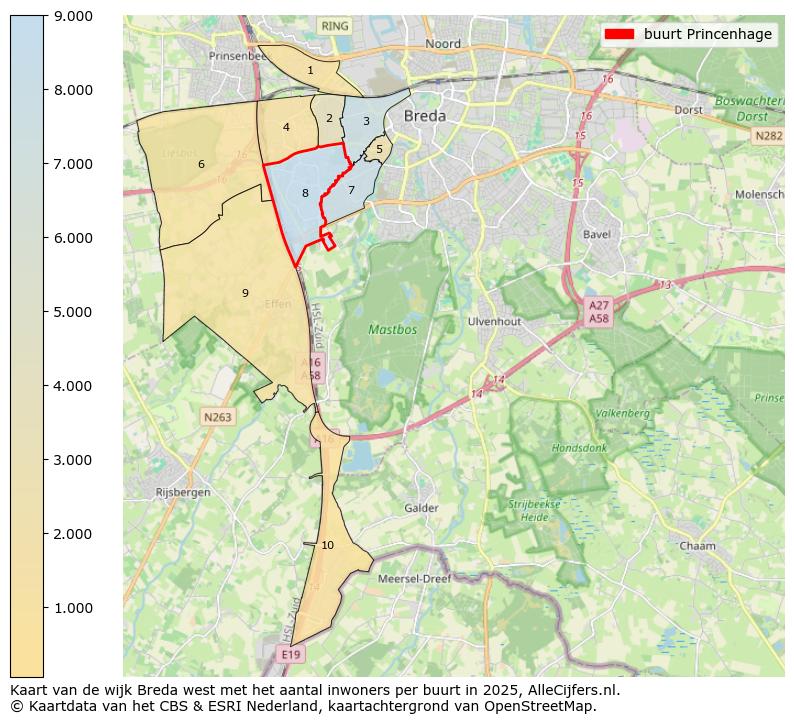 Afbeelding van de buurt Princenhage op de kaart.