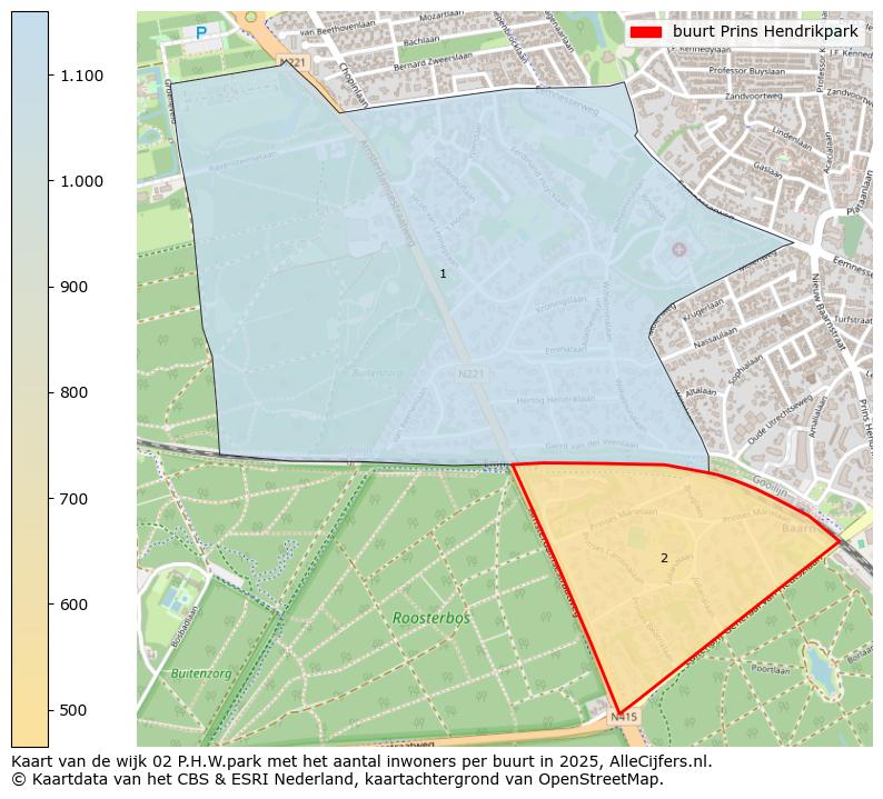 Afbeelding van de buurt Prins Hendrikpark op de kaart.