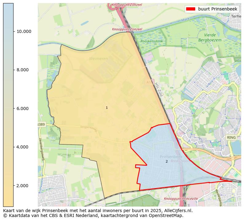 Afbeelding van de buurt Prinsenbeek op de kaart.