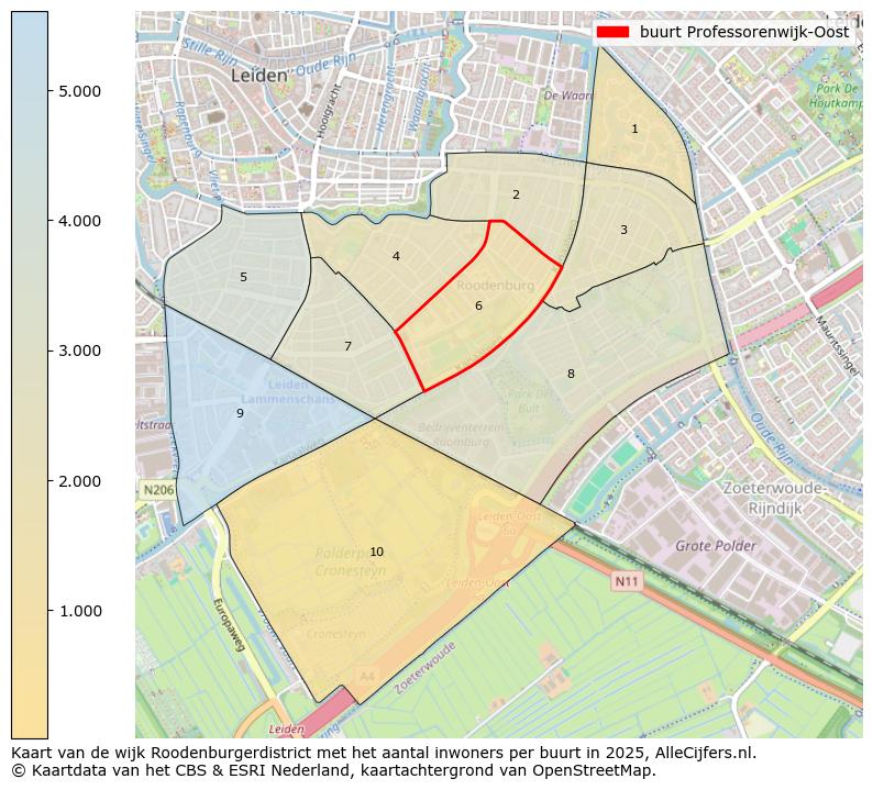 Afbeelding van de buurt Professorenwijk-Oost op de kaart.