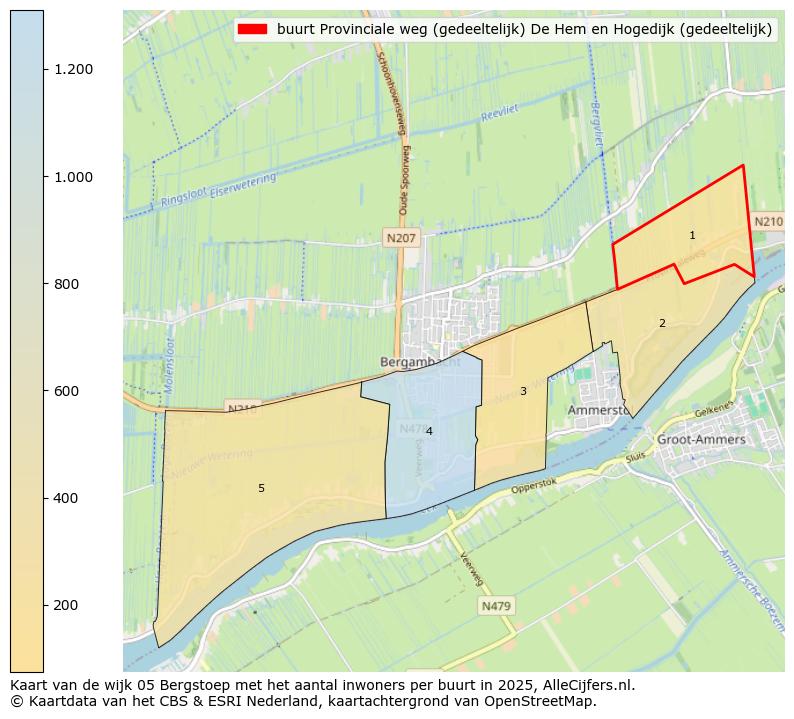 Afbeelding van de buurt Provinciale weg (gedeeltelijk) De Hem en Hogedijk (gedeeltelijk) op de kaart.