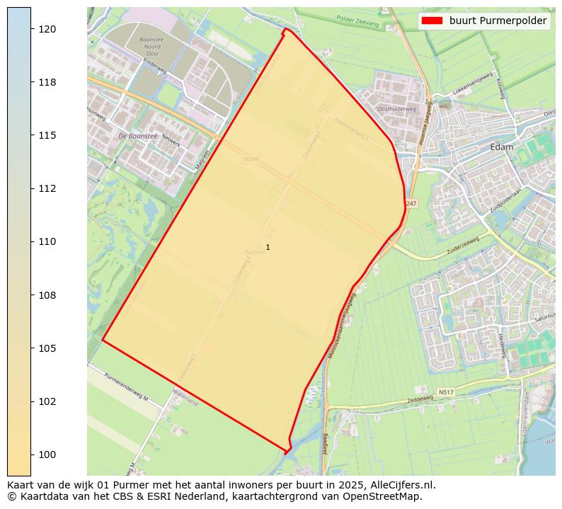 Afbeelding van de buurt Purmerpolder op de kaart.