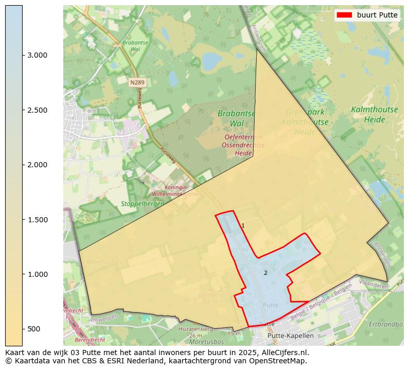 Afbeelding van de buurt Putte op de kaart.