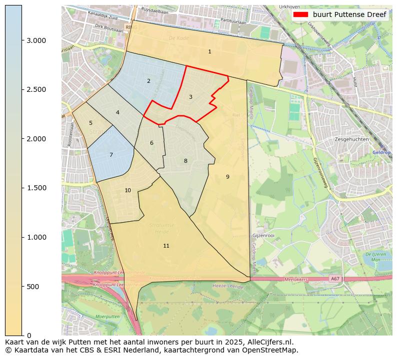 Afbeelding van de buurt Puttense Dreef op de kaart.
