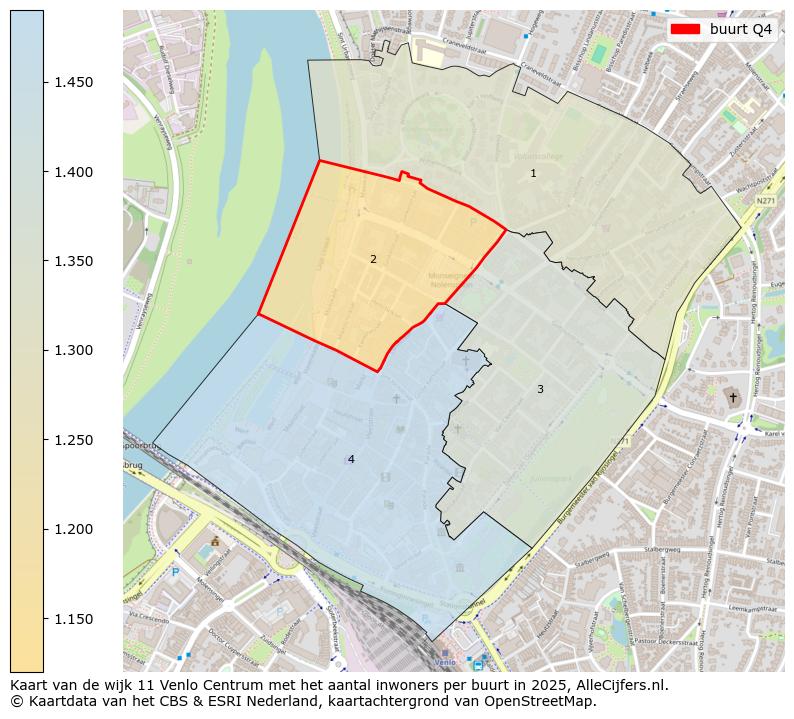 Afbeelding van de buurt Q4 op de kaart.