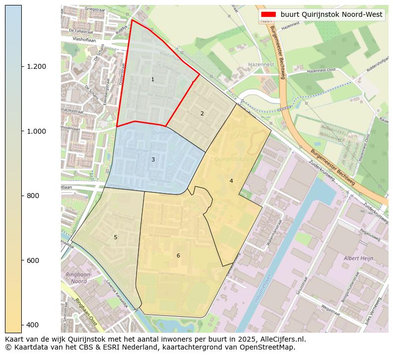Afbeelding van de buurt Quirijnstok Noord-West op de kaart.