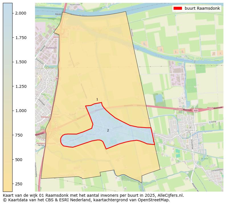 Afbeelding van de buurt Raamsdonk op de kaart.