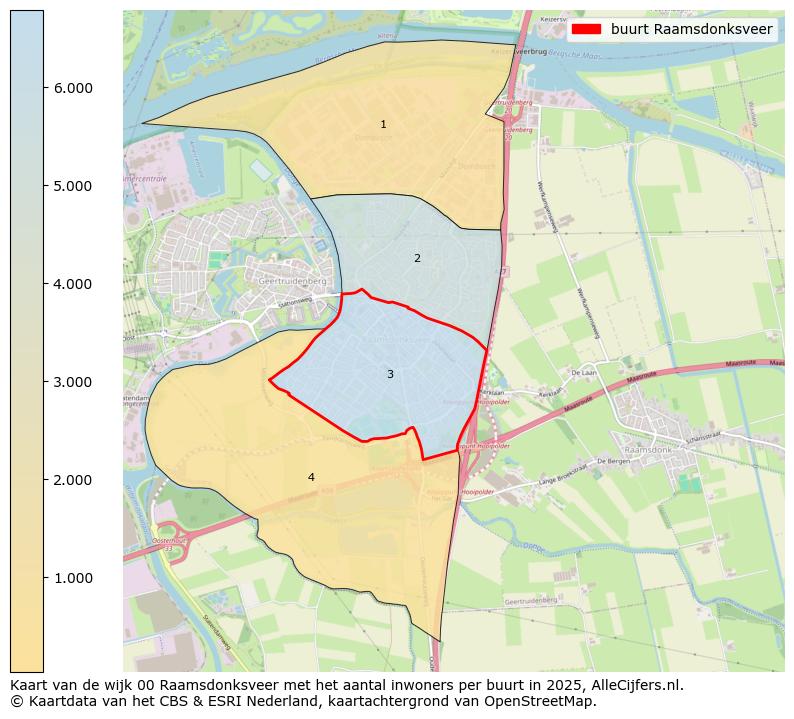 Afbeelding van de buurt Raamsdonksveer op de kaart.