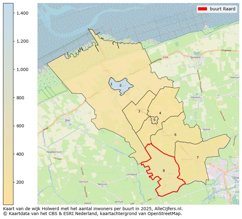 Afbeelding van de buurt Raard op de kaart.