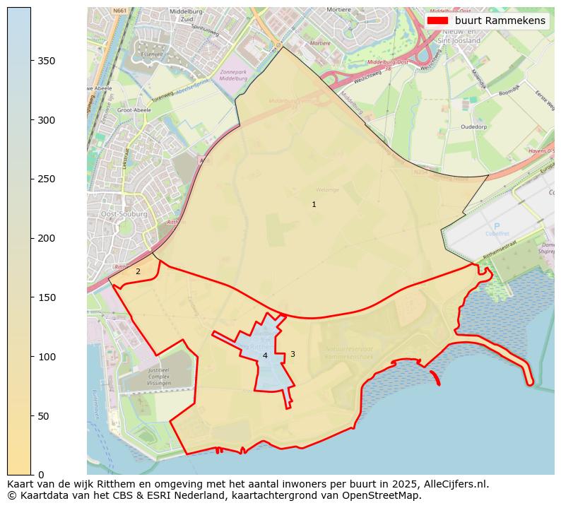 Afbeelding van de buurt Rammekens op de kaart.