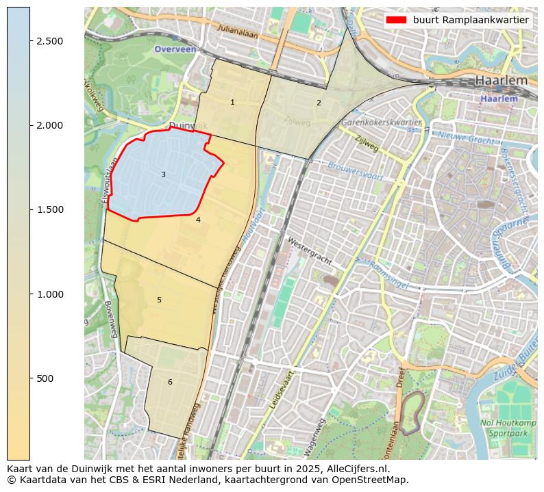 Afbeelding van de buurt Ramplaankwartier op de kaart.