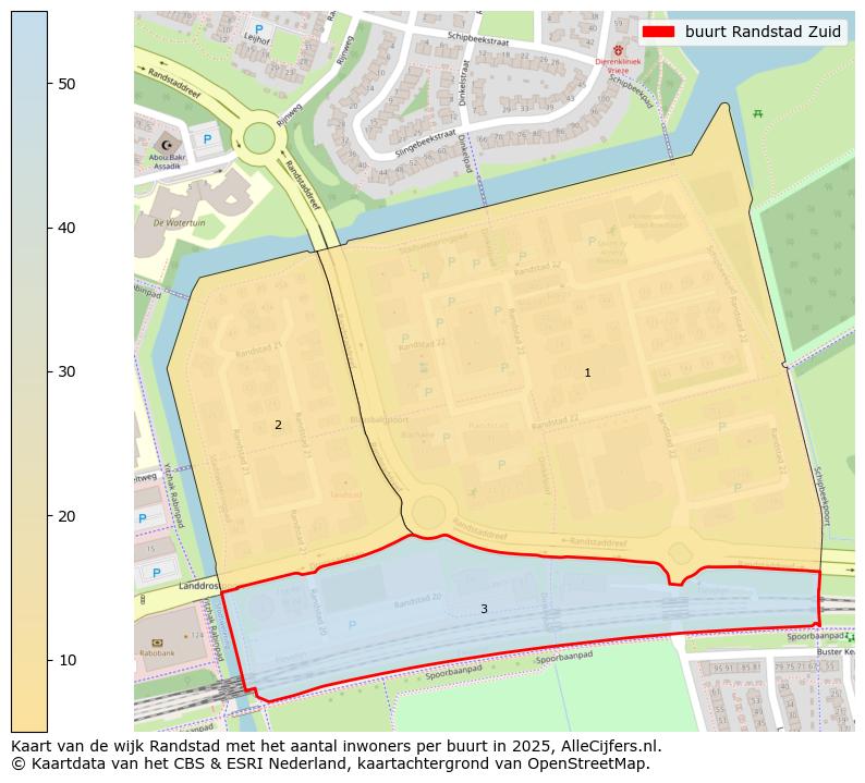 Afbeelding van de buurt Randstad Zuid op de kaart.
