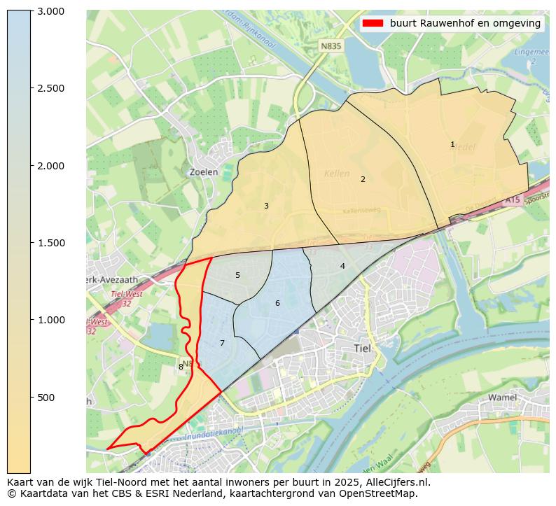 Afbeelding van de buurt Rauwenhof en omgeving op de kaart.