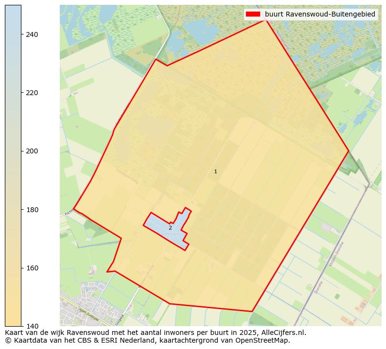 Afbeelding van de buurt Ravenswoud-Buitengebied op de kaart.
