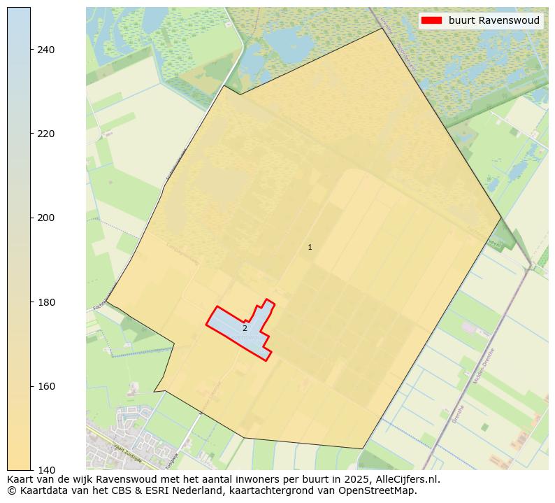 Afbeelding van de buurt Ravenswoud op de kaart.