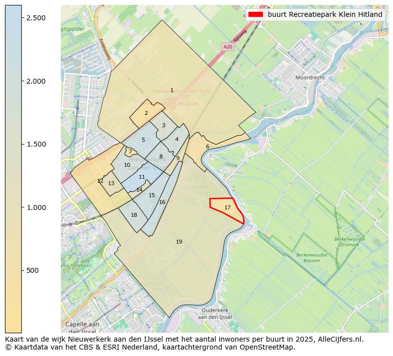 Afbeelding van de buurt Recreatiepark Klein Hitland op de kaart.